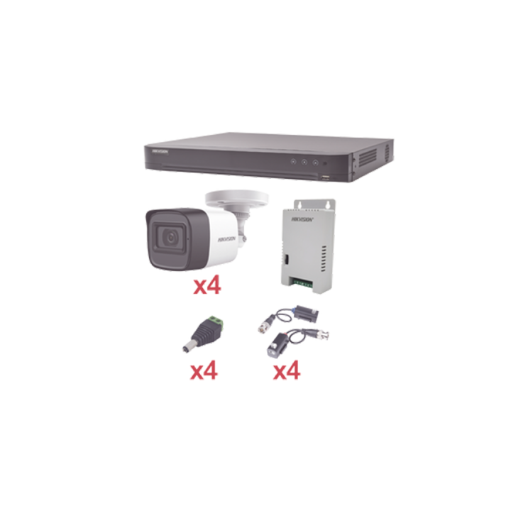 Kit Turbohd 1080p Dvr 4 Canales 4 CÁmaras Bala Exterior 2 8 Mm